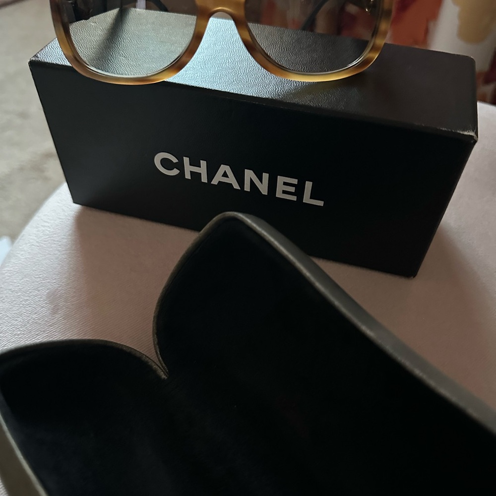 CHANEL Women's Brown Sunglasses - Picture 2 of 9